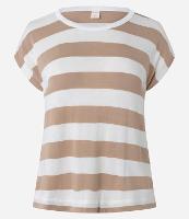 Blusa em Viscose com Listras Horizontais Largas - 1