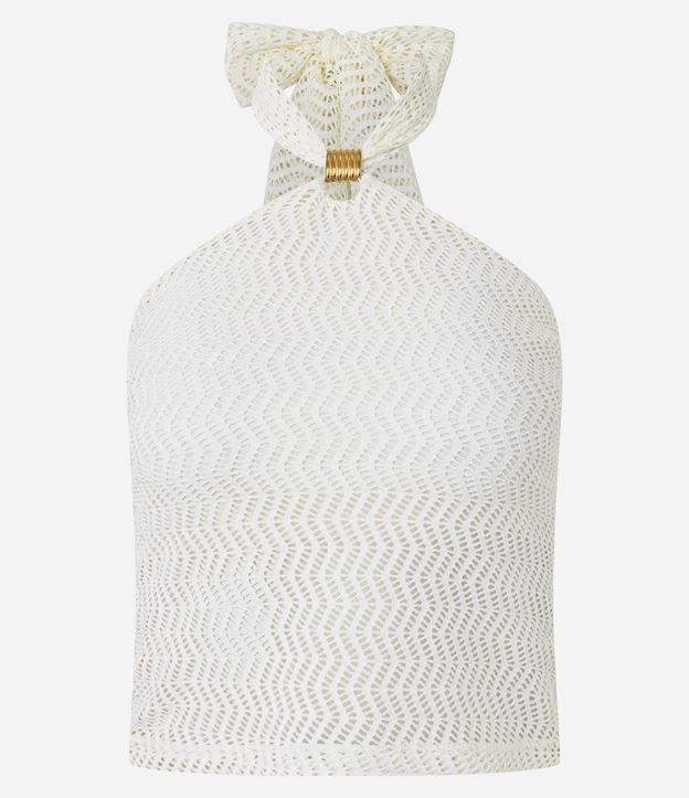 Blusa Frente Única com Aviamento e Textura - 1