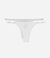 Kit 02 Calcinhas String Fio Duplo em Algodão Texturizado - 1