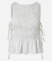 Blusa Peplum em Anarruga com Amarração Laterais - 1