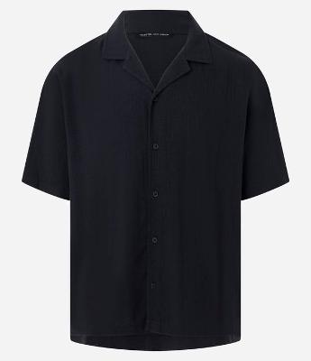 Camisa Boxy em Jacquard com Texturizado Bowling