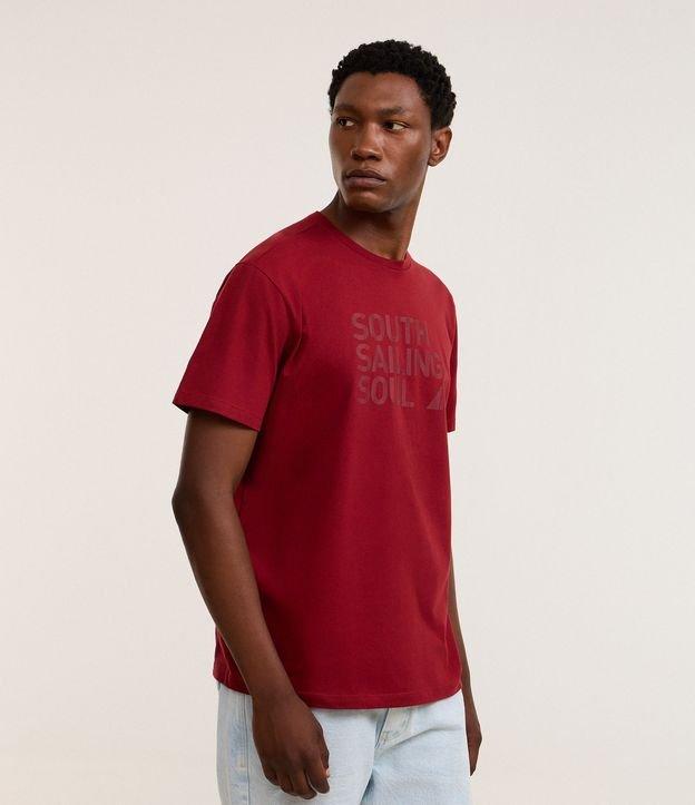 Camiseta Comfort em Algodão com Estampa South Sailing Soul - 1