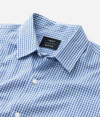 Camisa Regular em Algodão com Estampa Xadrez
