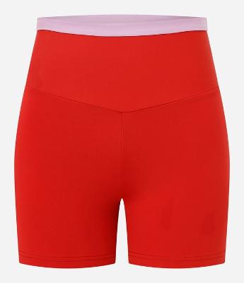 Bermuda Crossfiteira Esportiva em Microfibra com Cós Contrastante