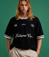 Camiseta Oversized Esportiva Texturizado com 
Patch e Bordados - 1