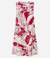 Vestido Curto em Viscolinho com Estampa Folhagem e Limões - 1