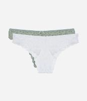 Kit 02 Calcinhas Biquíni em Renda Floral - 1