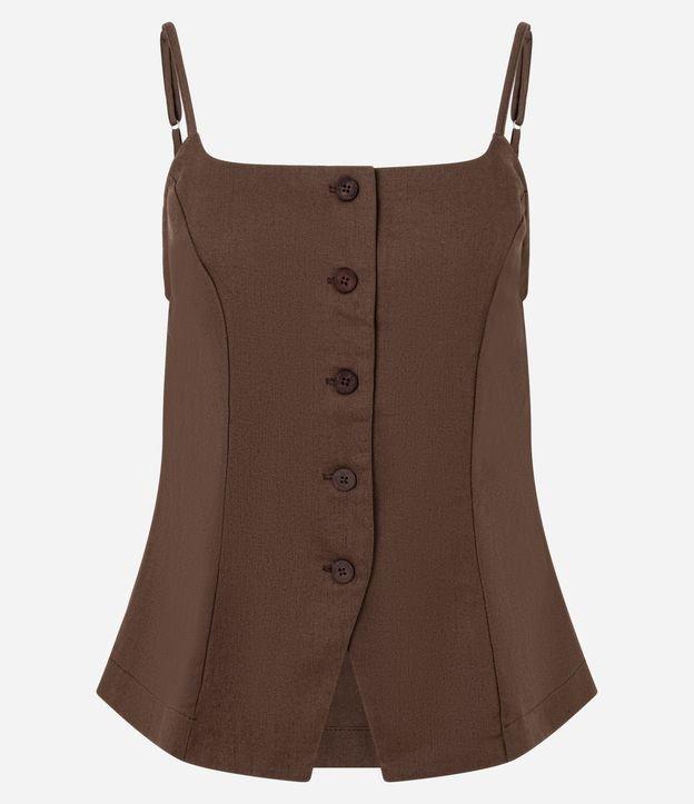 Colete em Viscolinho com Alças Finas - 1