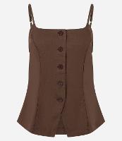 Colete em Viscolinho com Alças Finas - 1