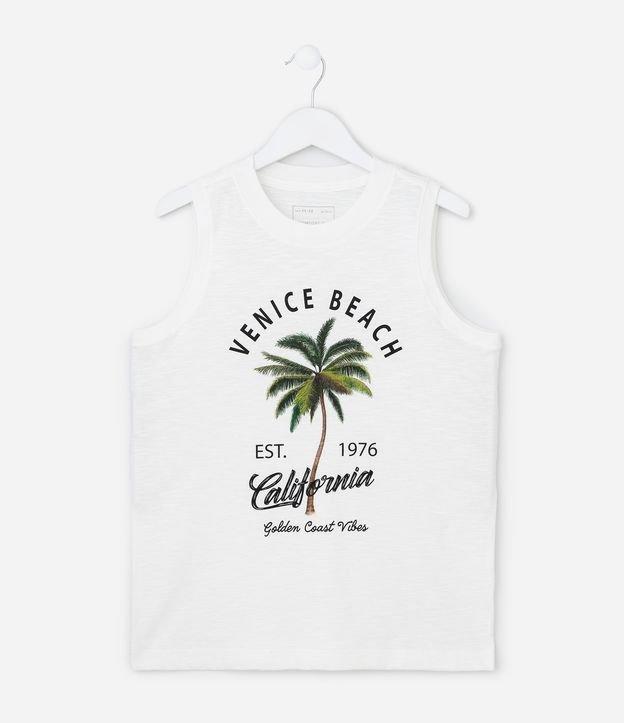 Regata Infantil com Estampa de Coqueiro - Tam 5 a 14 Anos - 1