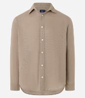 Camisa Comfort em Algodão Padronagem Mescla Texturizada - 1