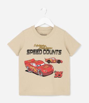 Camiseta Infantil com Estampa do Carros - Tam 2 a 8 Anos
