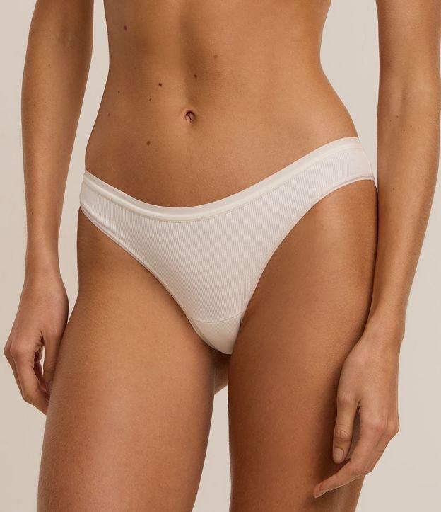 Kit 02 Calcinhas Biquíni em Algodão Texturizada - 1