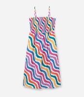 Vestido Midi em Tricoline com Listras Curve & Plus Size - 2