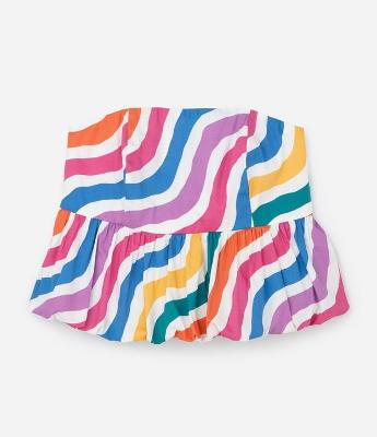 Blusa Balonê sem Alças em Tricoline Curve & Plus Size