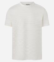 Camiseta Regular em Algodão Trabalhado em Relevo - 1