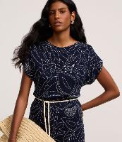 Blusa Canelada em Ribana com Estampa Floral e Folhagem - 1