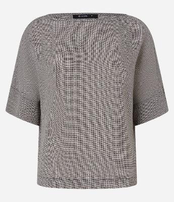 Blusa em Chiffon com Estampa Geométrica