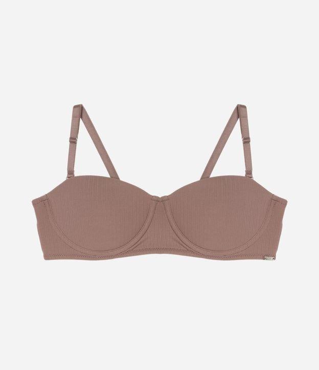 Sutiã Tomara que Caia com Bojo em Microfibra Texturizada - 1