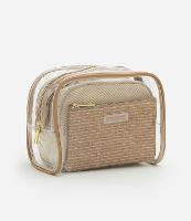 Kit 03 Nécessaires Com Formas Diversas e Textura Embossed - 1