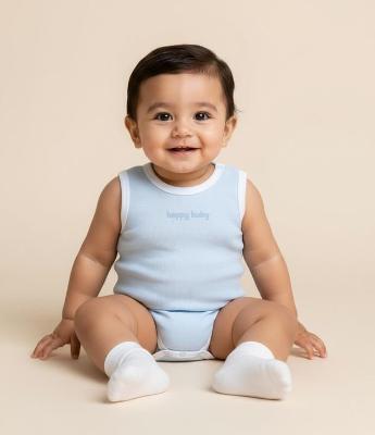 Body Infantil em Ribana Happy Baby - Tam 0 a 18 Meses