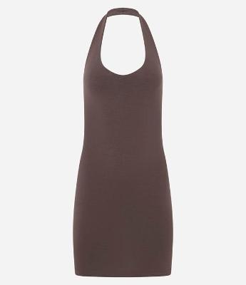 Vestido Curto em Algodão em Frente Única