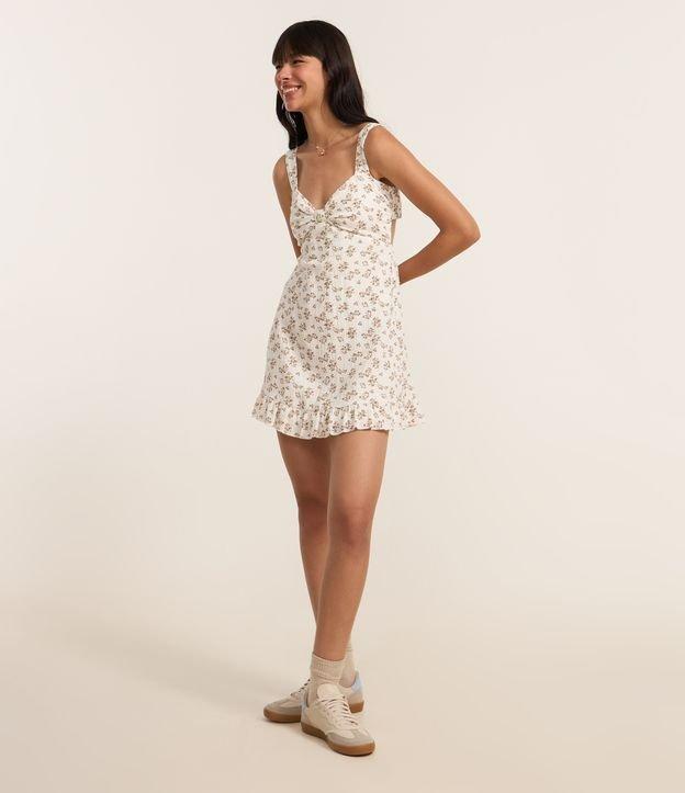 Vestido Godê Curto em Algodão com Estampa Floral Liberty - 1