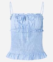 Blusa de Alça em Laise com Franzidos e Lastex - 1