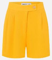 Short Cintura Alta em Viscolinho com Pregas e Bolsos - 1