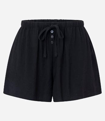 Saída de Praia Short em Viscose com Bolso e Amarração