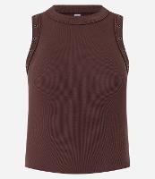 Blusa Regata em Ribana com Aviamento nos Viés - 1