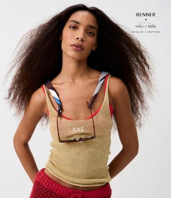 Lenço Retangular em Cetim com Estampa Búzios