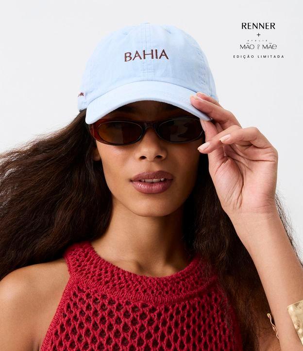 Boné Aba Curva em Sarja com Bordado BAHIA - 1