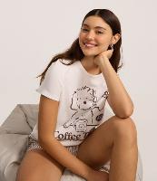 Camiseta T-shirt em Algodão com Estampa de Cachorrinho no Coffee Time - 2