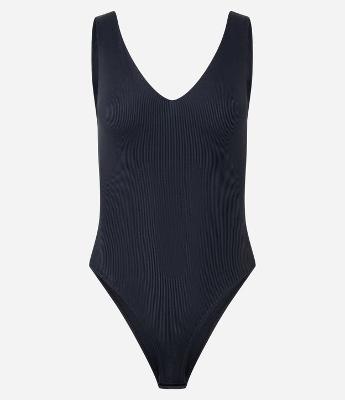 Body Regata em Poliamida com Decote em V