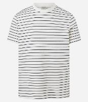 Camiseta Regula em Algodão com Estampa de Listras - 1