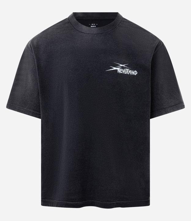 Camiseta Boxy em Algodão Estonado com Estampa Savage Squad - 1