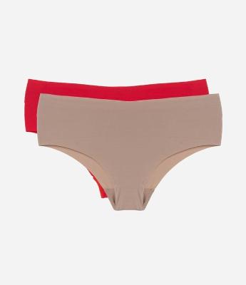 Kit 02 Calcinhas Altas em Microfibra com Corte a Fio Trifil