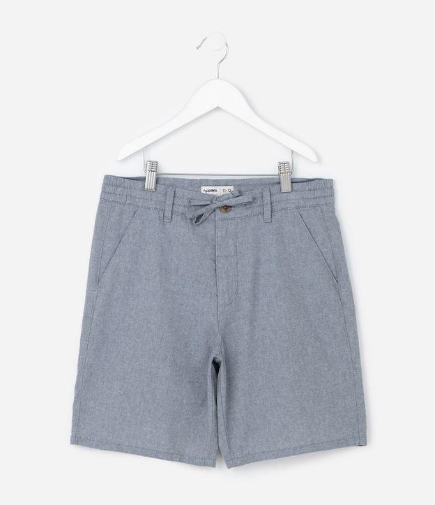 Bermuda Infantil em Sarja com Bolsos - Tam 5 a 14 Anos - 1