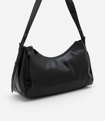 Bolsa Shoulder Média com Detalhe de Cinto Lateral