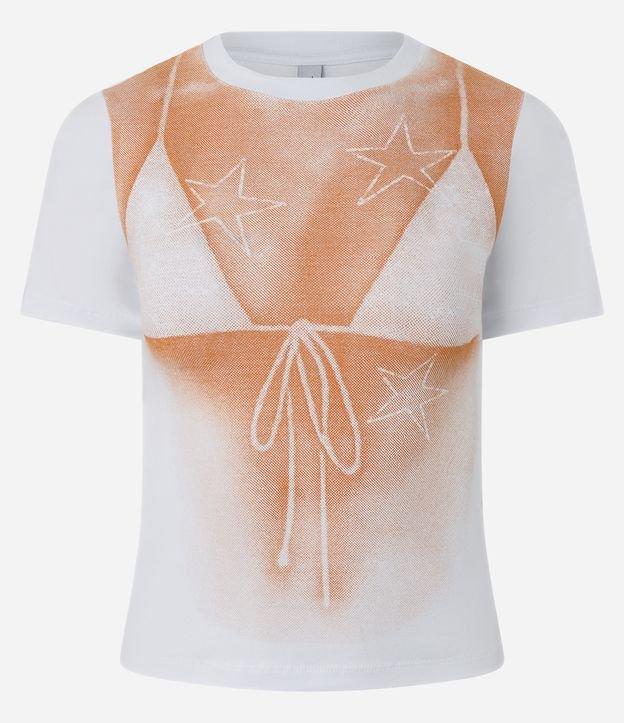 Camiseta New T-shirt com Estampa de Biquini e Estrelas Bronzeadas - 1