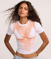 Camiseta New T-shirt com Estampa de Biquini e Estrelas Bronzeadas - 2