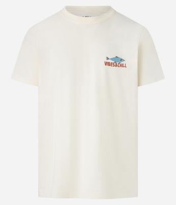 Camiseta Comfort em Algodão com Estampa Lettering