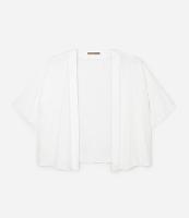 Kimono em Viscose com Jacquard de Folhagens Curve & Plus Size - 1