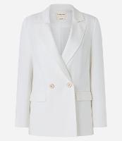 Blazer com Linho e Lapela na Gola - 1