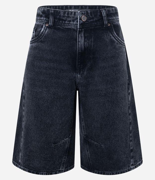 Bermuda Jorts em Jeans com Recortes - 1