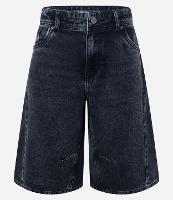 Bermuda Jorts em Jeans com Recortes - 1