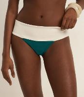 Biquíni Calcinha Pala Larga em Microfibra Bloco de Cor - 1