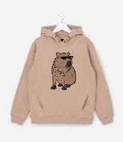 Blusão Infantil em Chenille com Estampa de Capiva - Tam 5 a 14 Anos - 1