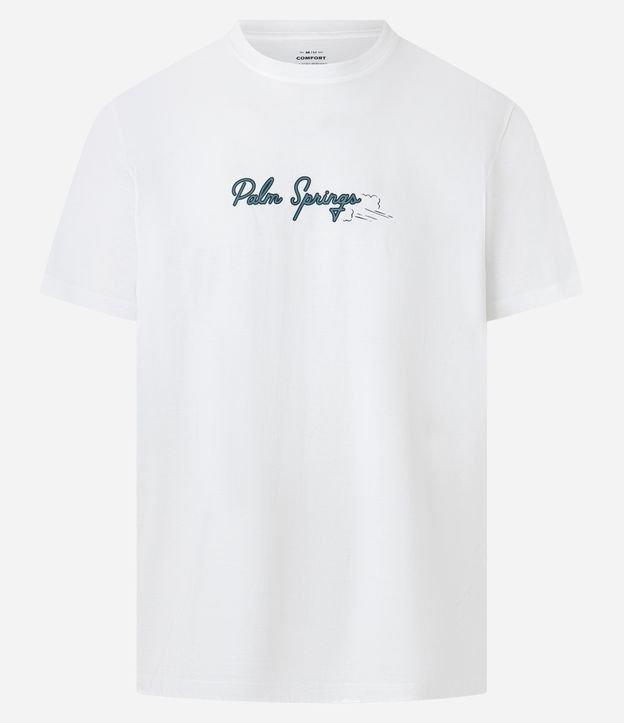 Camiseta Comfort em Algodão com Estampa Lettering - 1